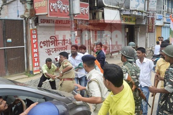 Nationwide Strike : Congress picketers arrested in Tripura 